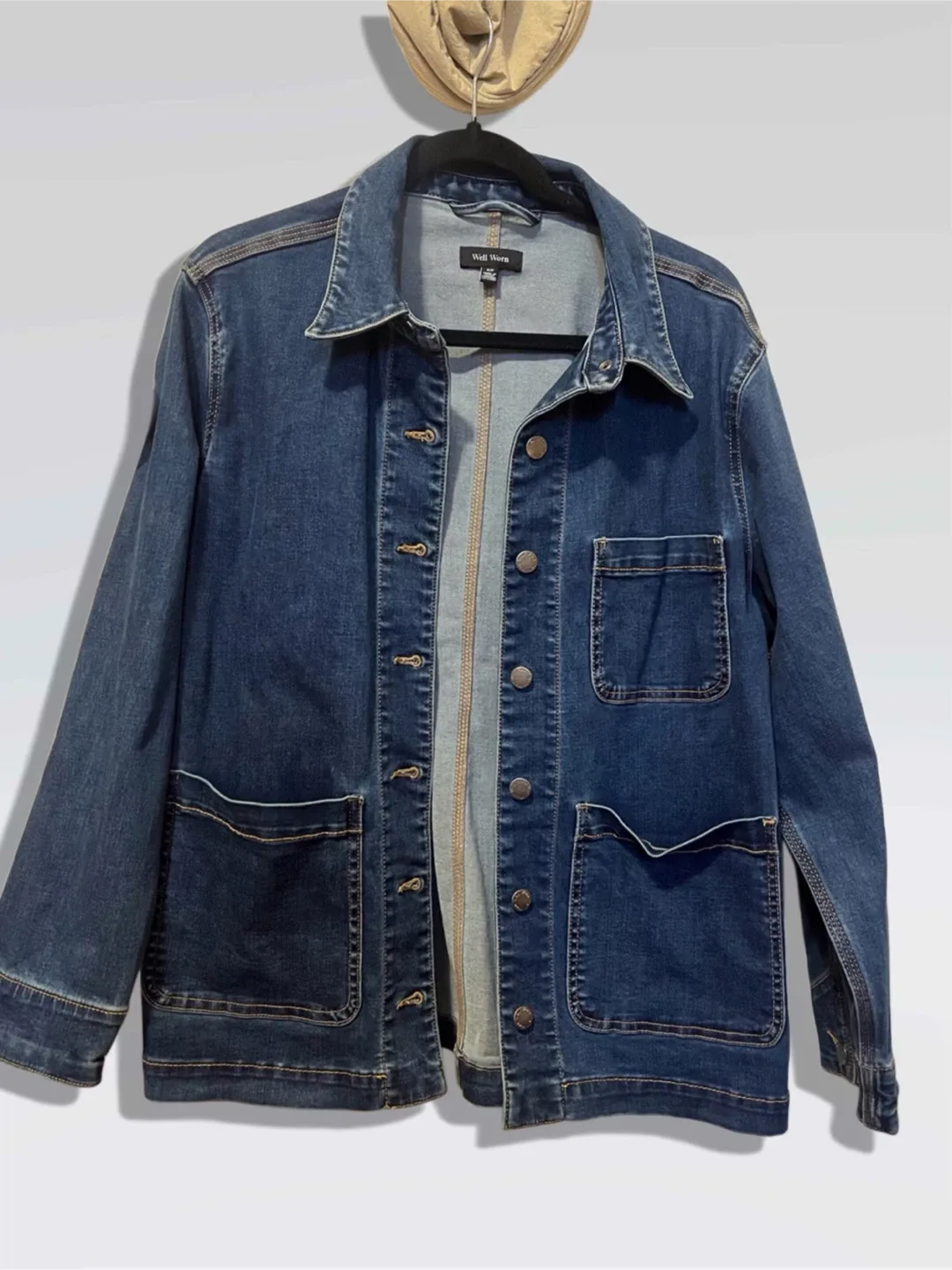 Well Worn Denim Jacket - Size Medium