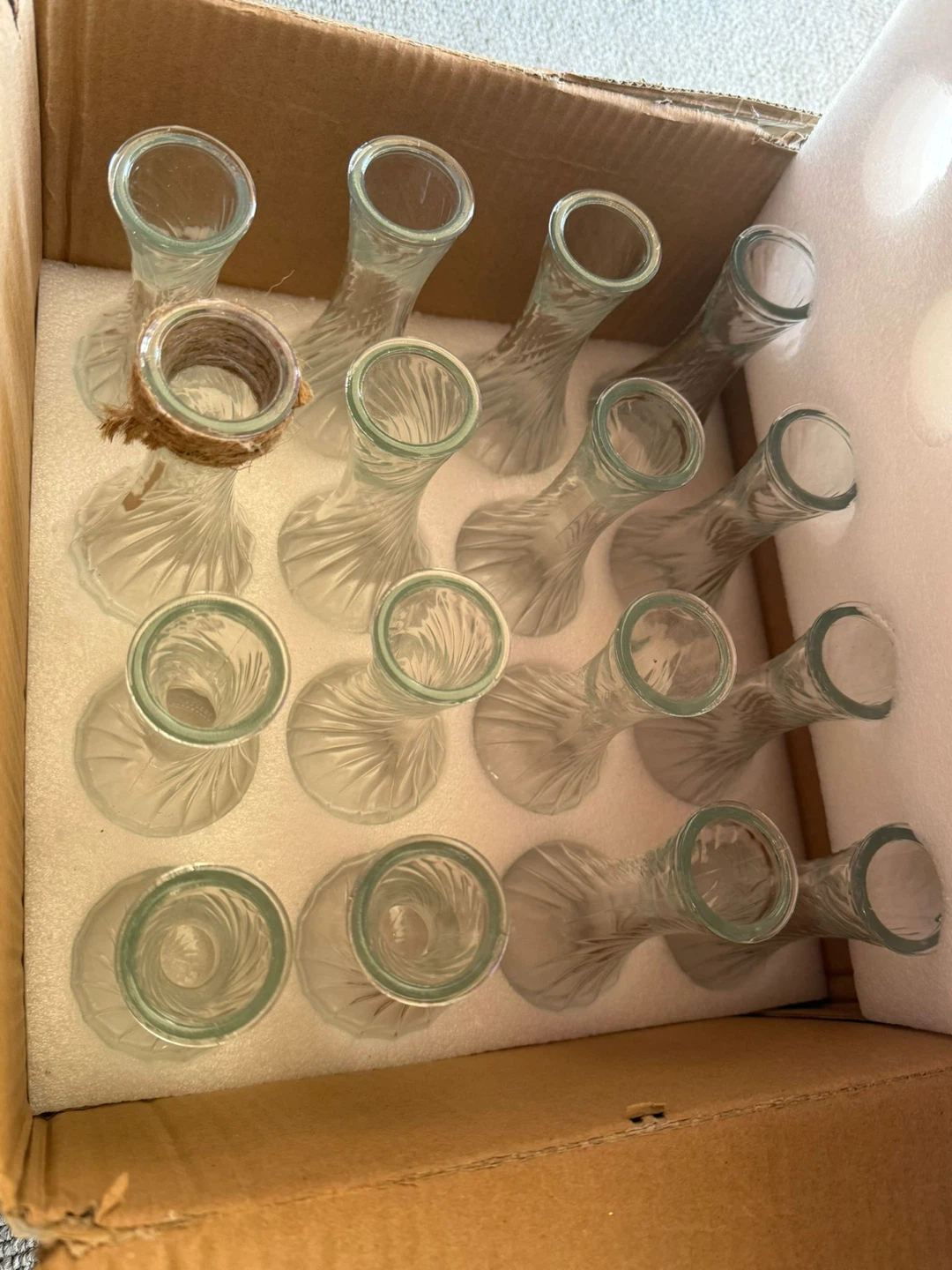Glass Bud Vases Set of 16 - photo 2