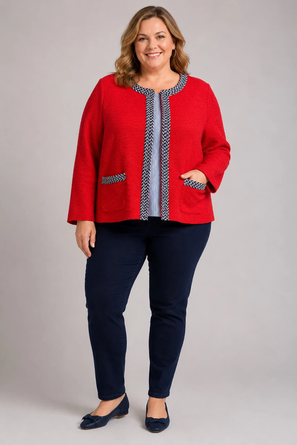 Talbots Red Tweed Blazer - Size 20W
