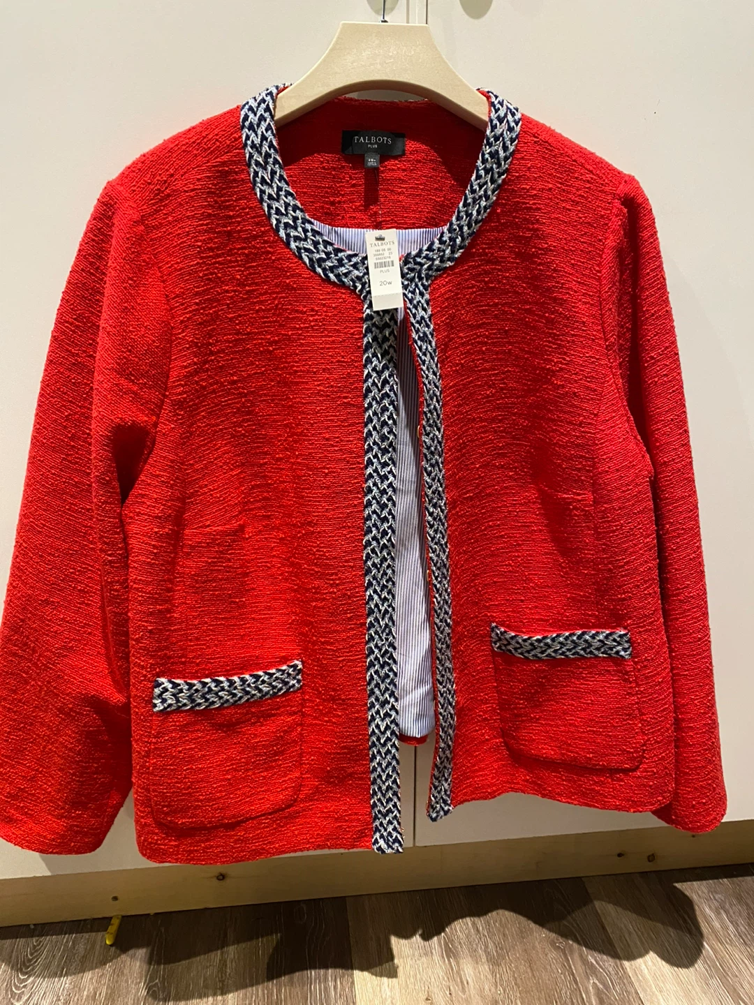 Talbots Red Tweed Blazer - Size 20W - photo 2