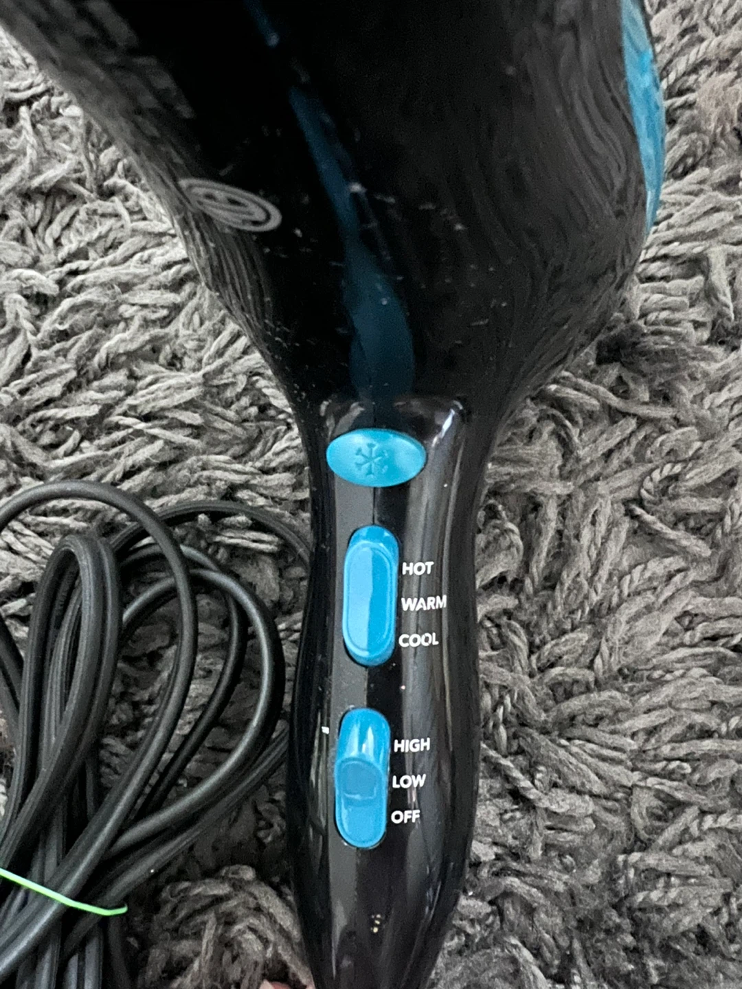 Revlon Ionic Ceramic Hair Dryer 1875W Teal/Black - photo 3