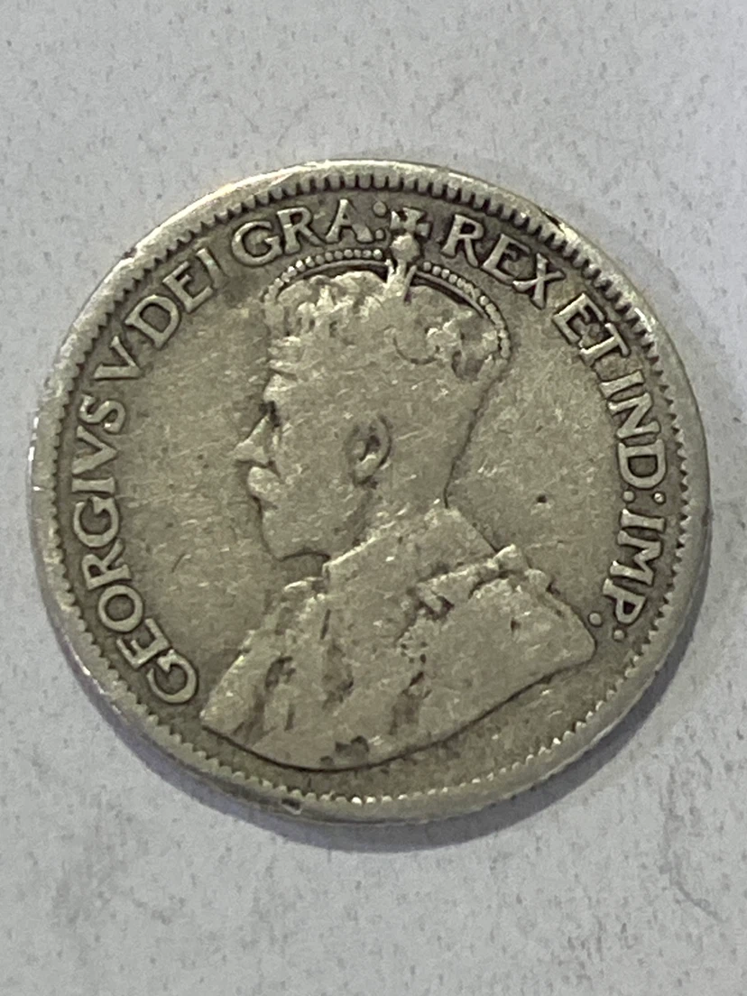1914 Canadian 10 Cents Coin
