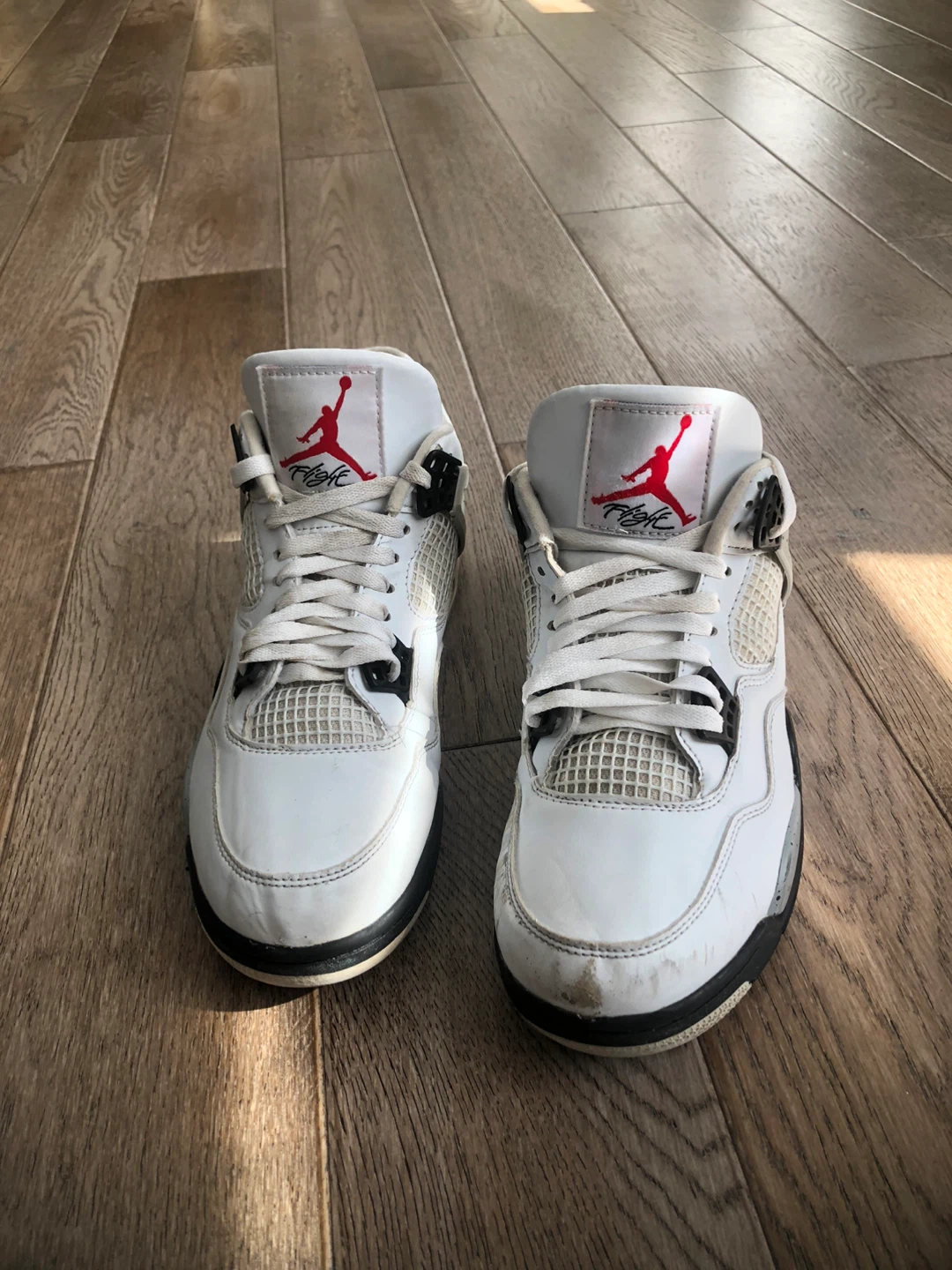 Nike Air Jordan 4 White Cement Sneakers