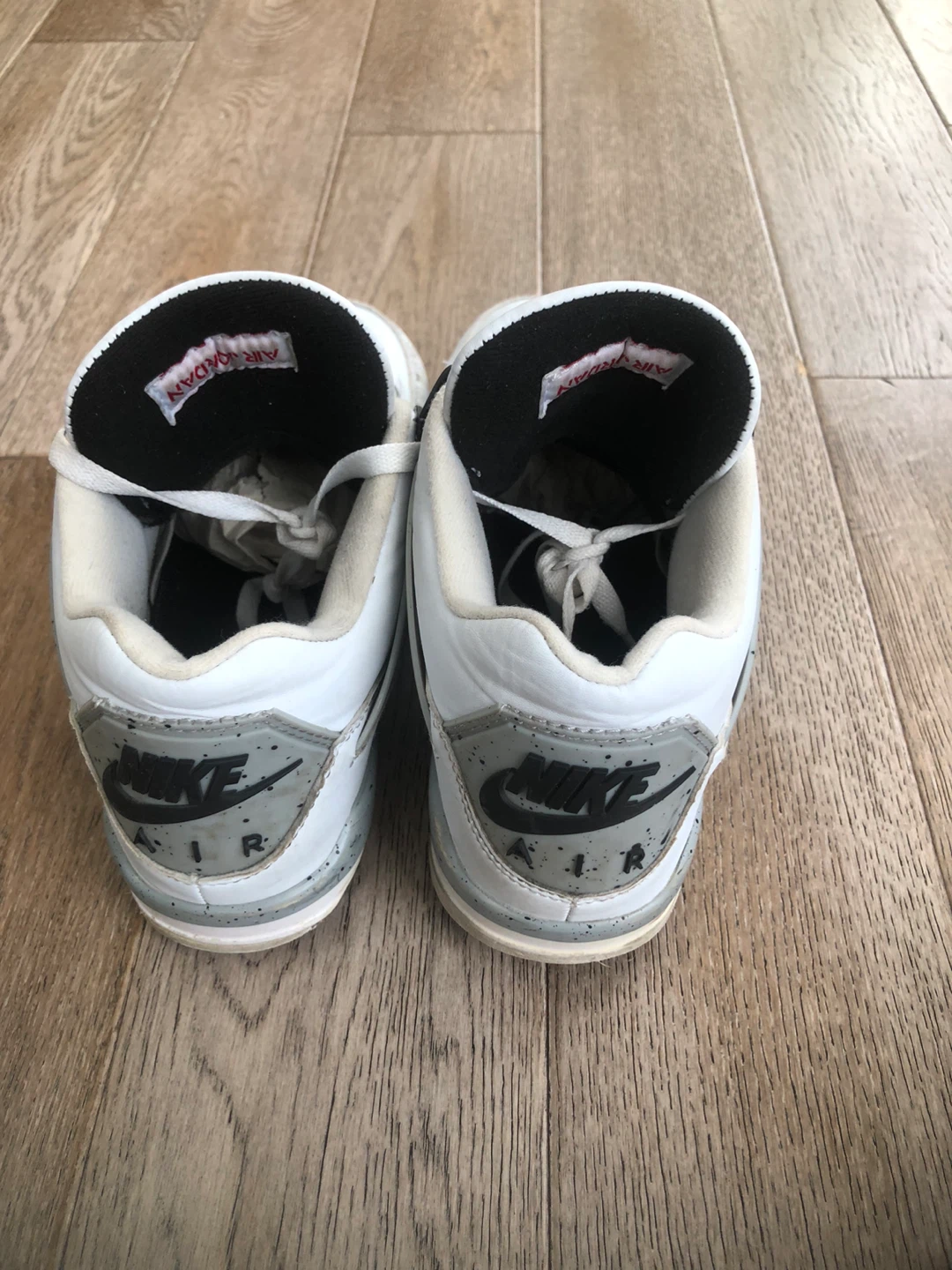 Nike Air Jordan 4 White Cement Sneakers - photo 5