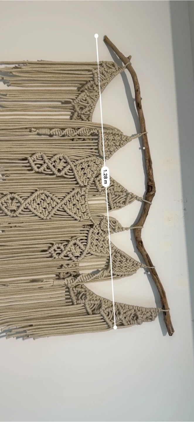 Boho Macrame Wall Hanging with Real Driftwood - photo 2