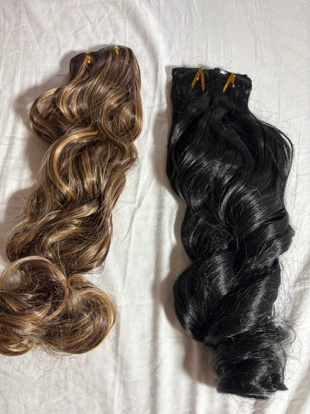 Clip-in Hair Extensions - Brown & Black