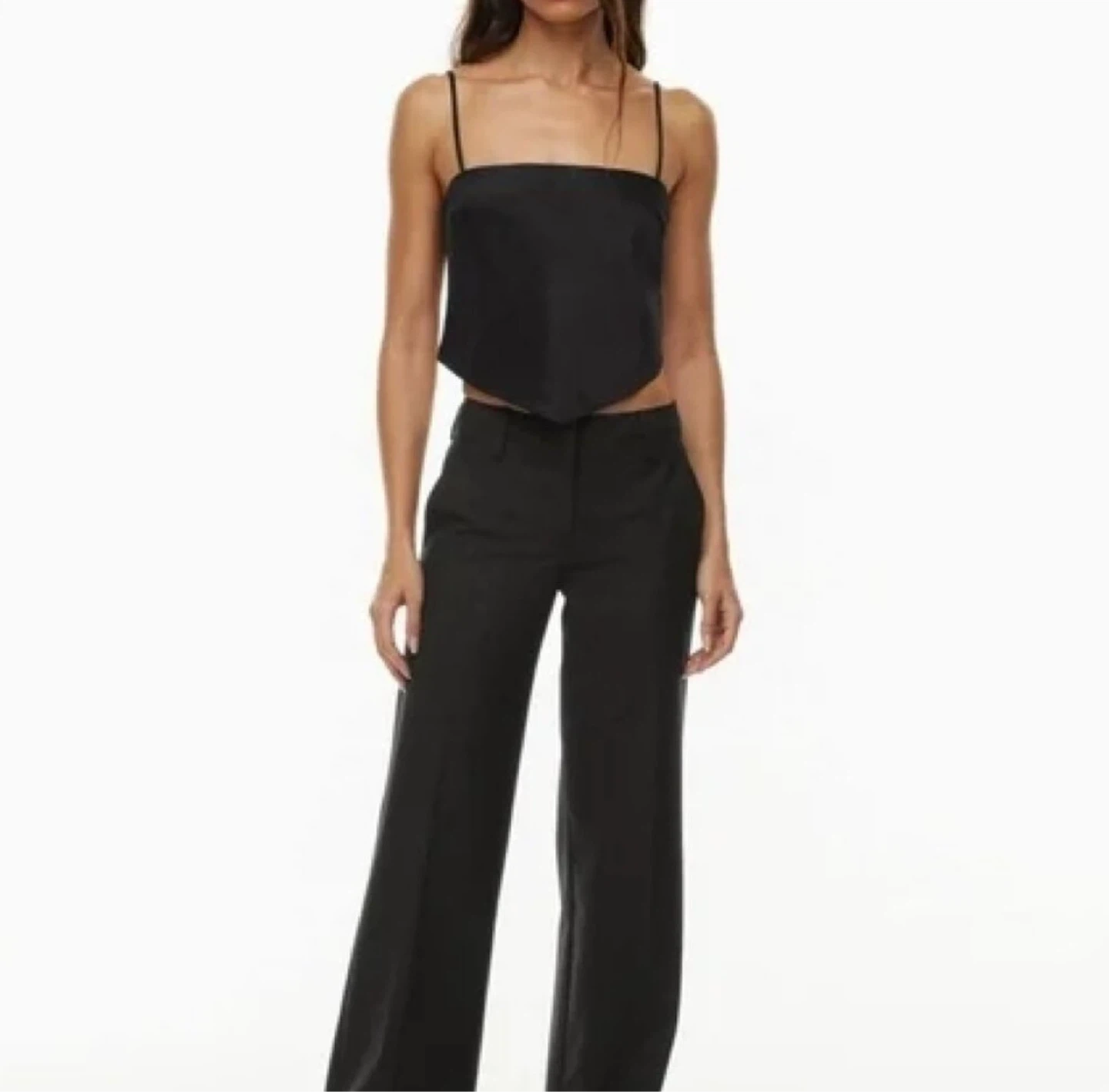 Aritzia ‘Elektra’ Black Satin Cami - photo 3