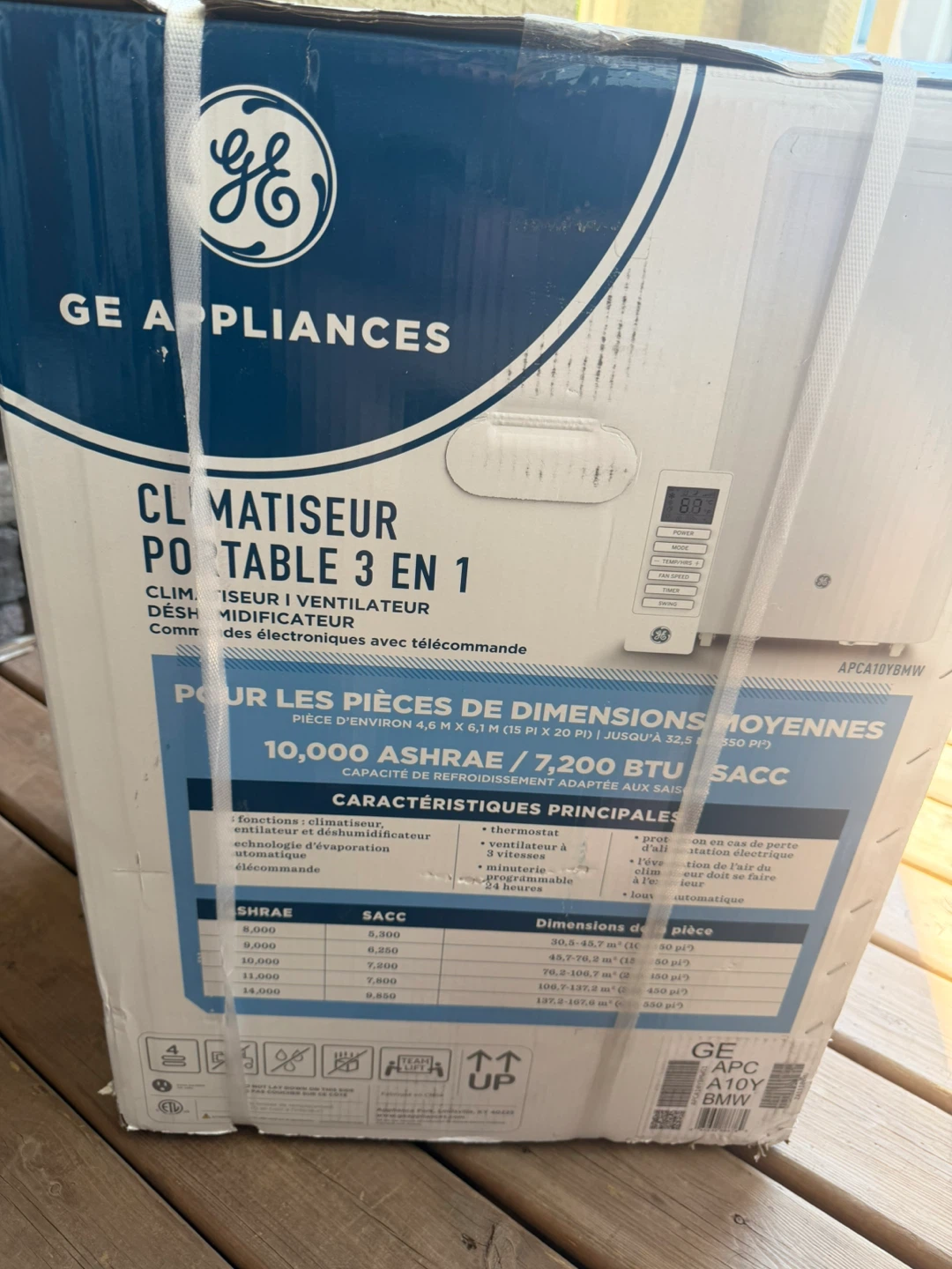 GE Appliances Portable Air Conditioner 10,000 BTU