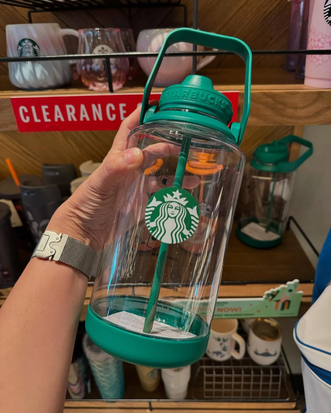 Starbucks Giant Green Mermaid Tumbler - photo 2