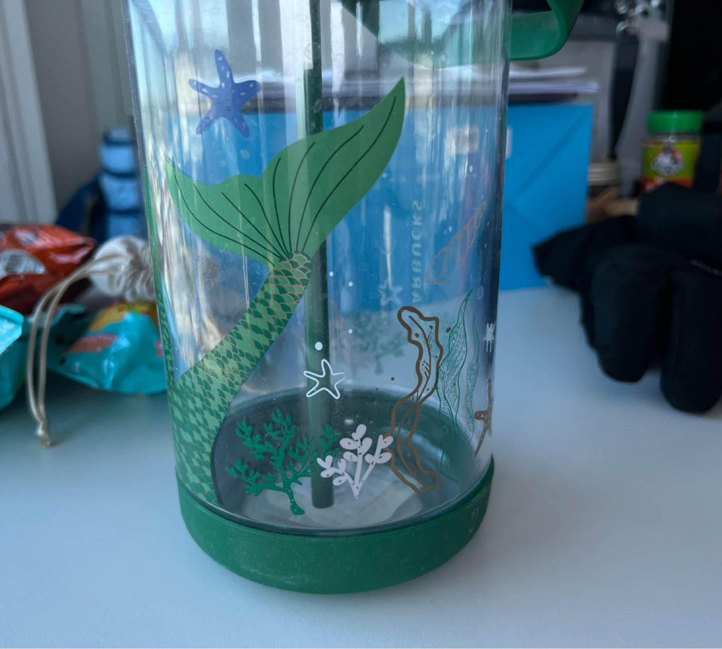 Starbucks Giant Green Mermaid Tumbler - photo 4