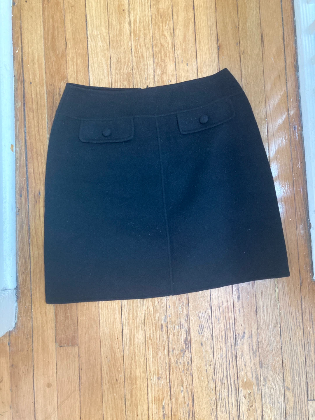 Black 90% Wool Skirt Size 8