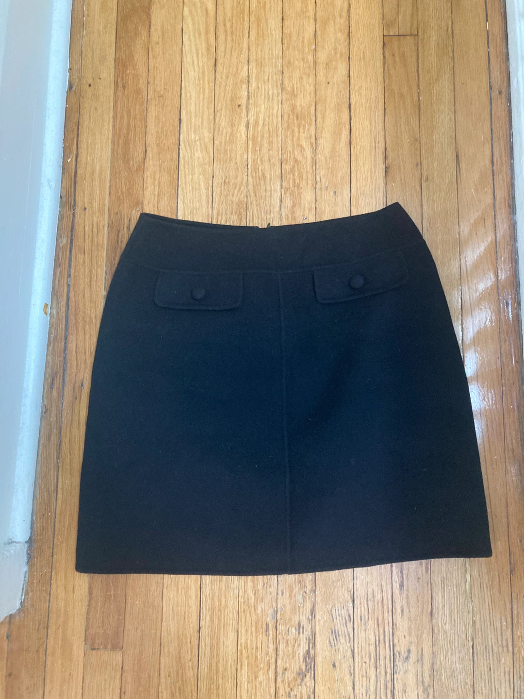 Black 90% Wool Skirt Size 8 - photo 3