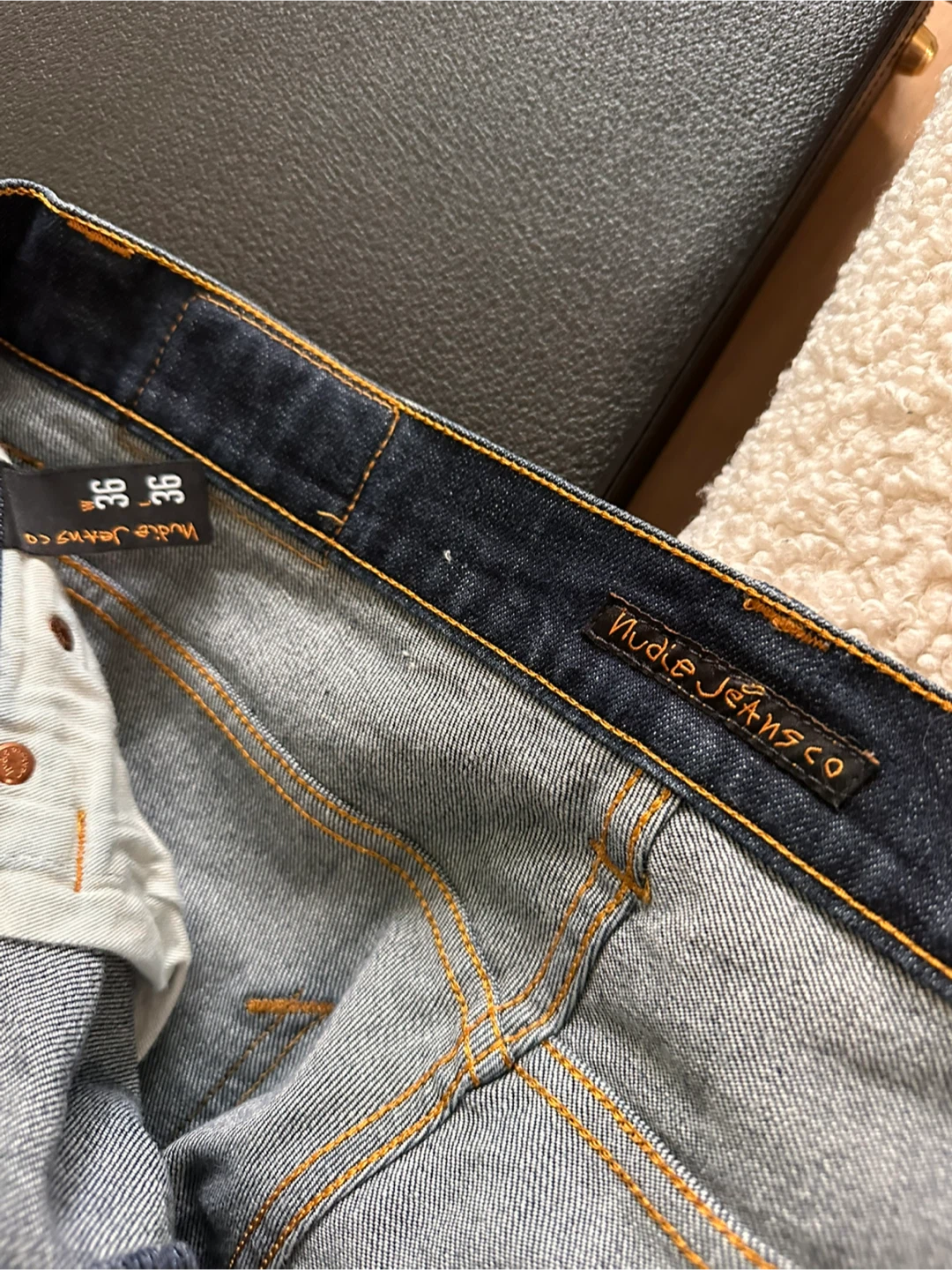 Nudie Jeans Grim Tim Dry Navy 36x36 - photo 4