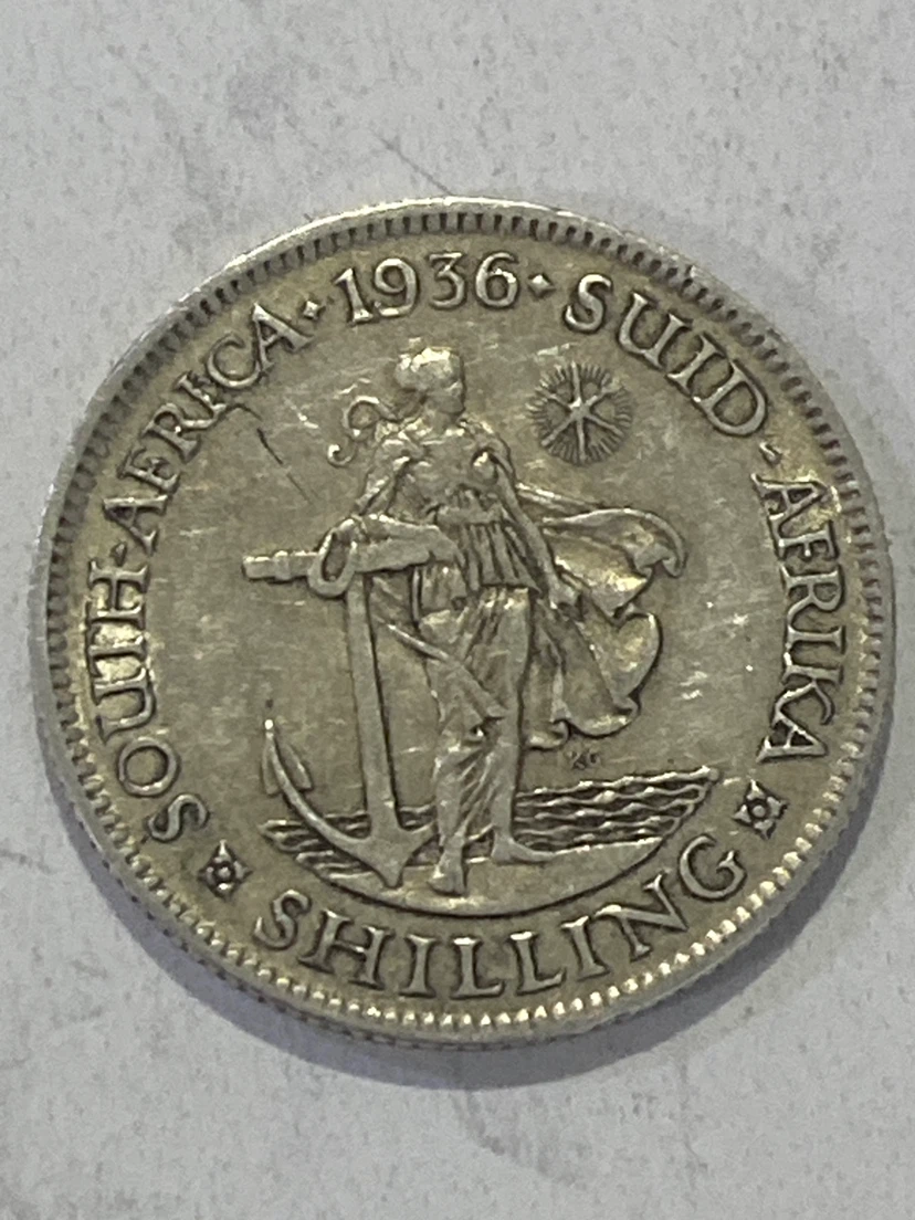 1936 silver George VI King and Emperor Coin - photo 3