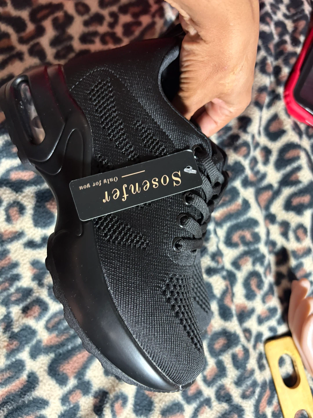 Sosenfer Black Fashion Sneakers