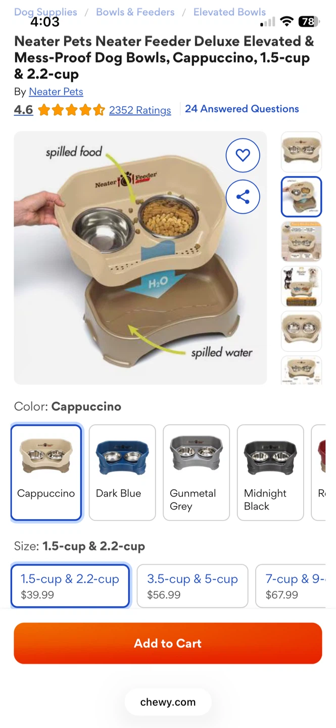 Neater Pets Elevated Dog Bowls + Pet Toys - photo 2