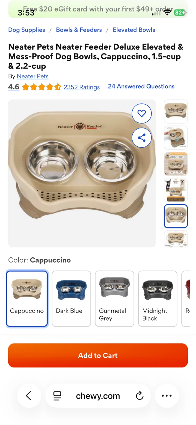 Neater Pets Elevated Dog Bowls + Pet Toys - photo 3