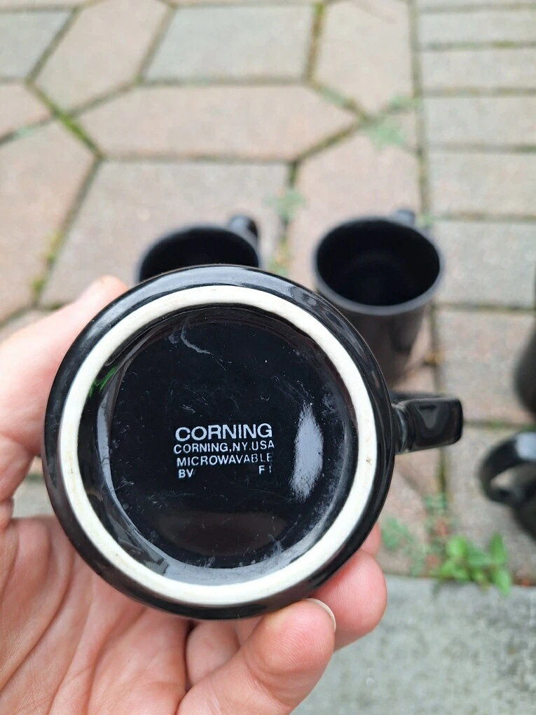 Corning Black Mugs (Set of 6) - photo 2