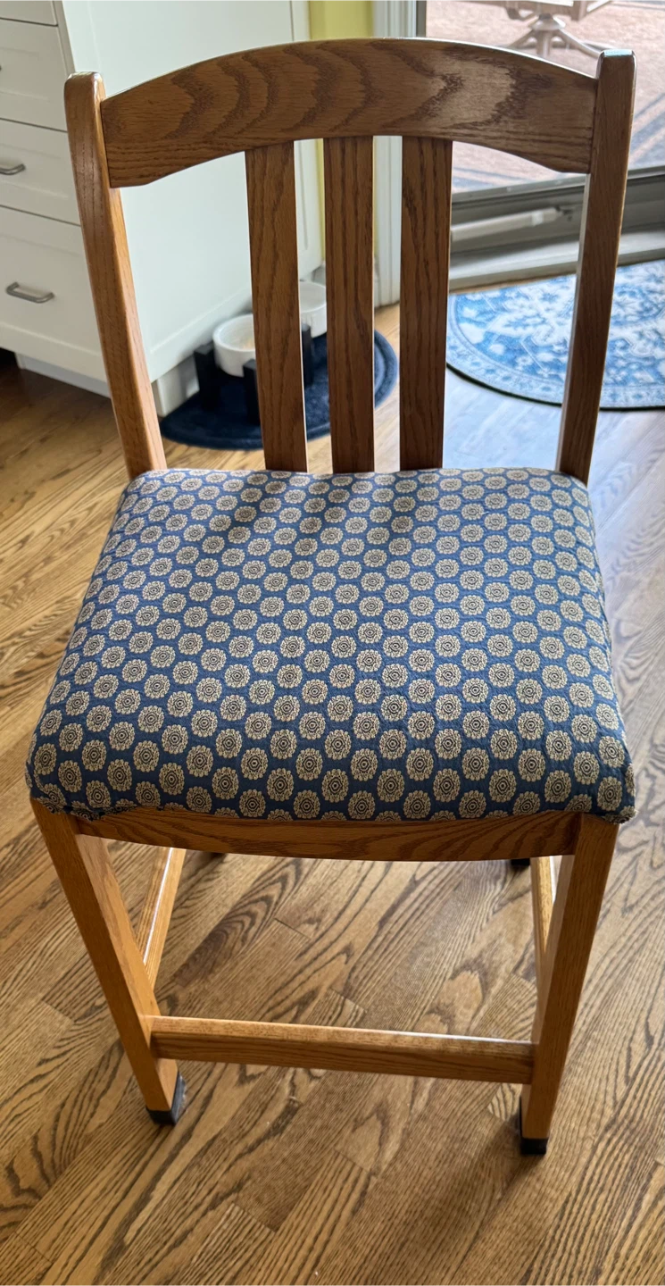 Wooden Chair with Padded Seat