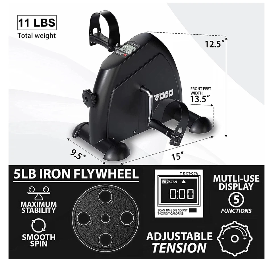 Todo Mini Exercise Bike Pedal Exerciser - photo 4