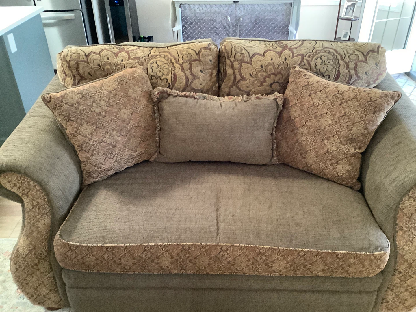 Two love seats & matching sofa