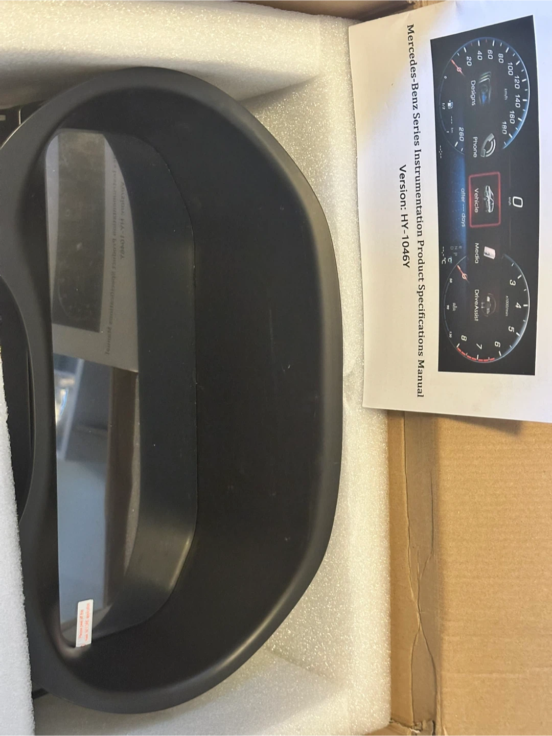 Ford Benz Vito Instrument Display Screen 12.3"