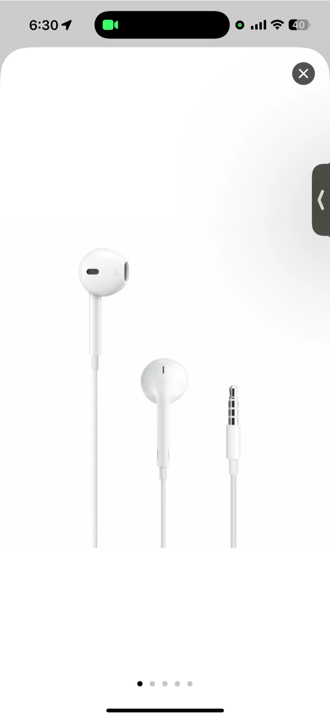 Apple EarPods with 3.5mm Headphone Plug