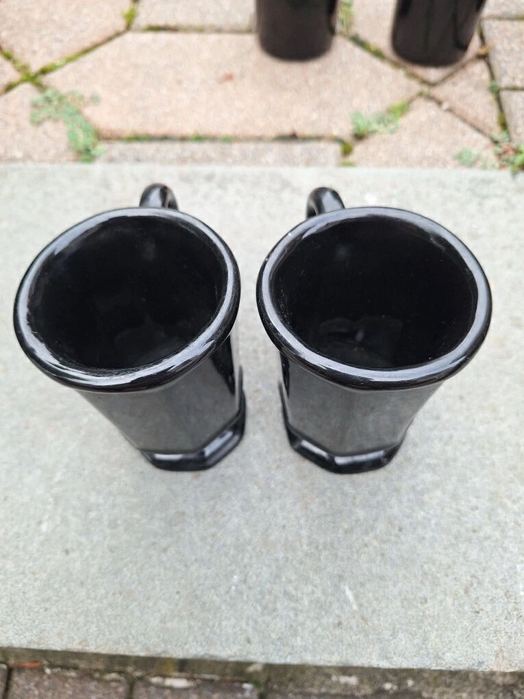 Black Ceramic Mugs - Set of 2 - photo 2