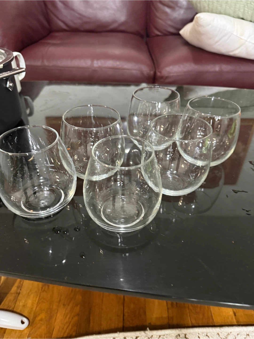 Set of 6 Stemless Wine Glasses