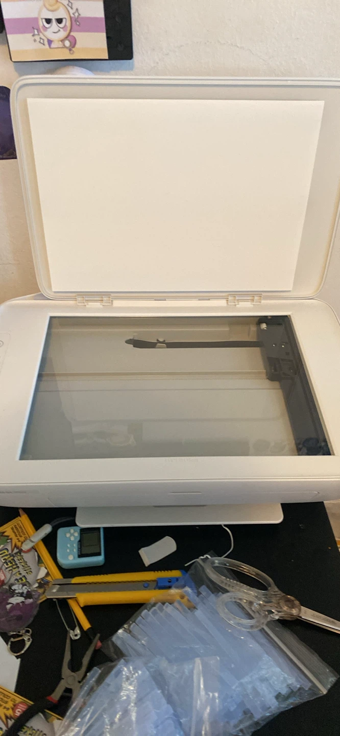 White HP All-in-One Printer/Scanner
