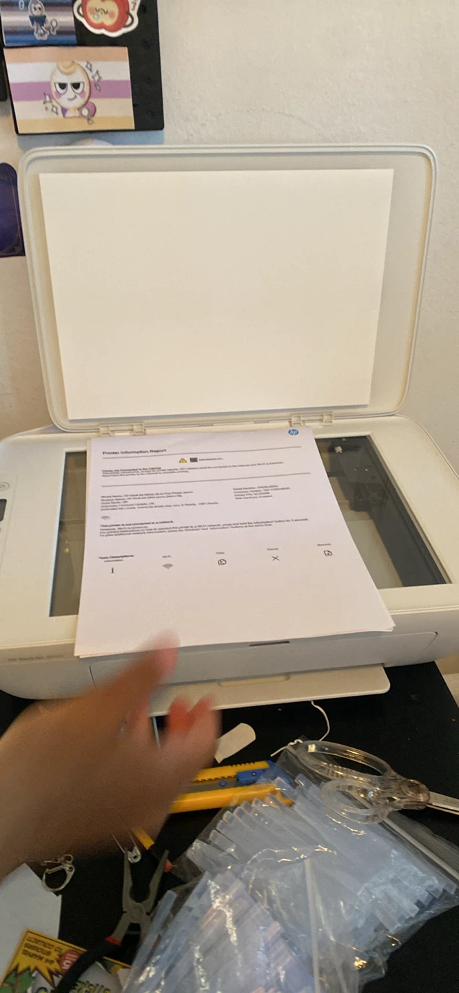 White HP All-in-One Printer/Scanner - photo 2