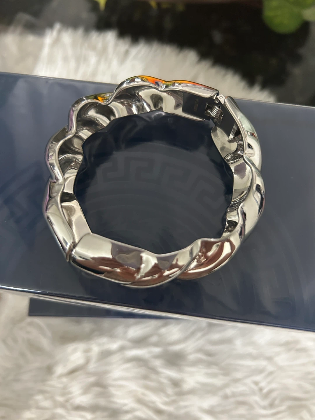 Silver Twisted Cuff Bracelet - photo 5