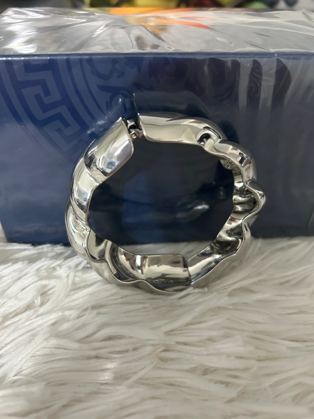 Silver Twisted Cuff Bracelet