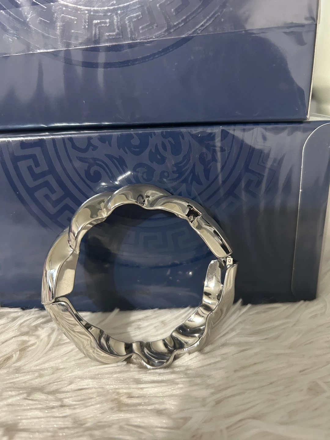 Silver Twisted Cuff Bracelet - photo 3