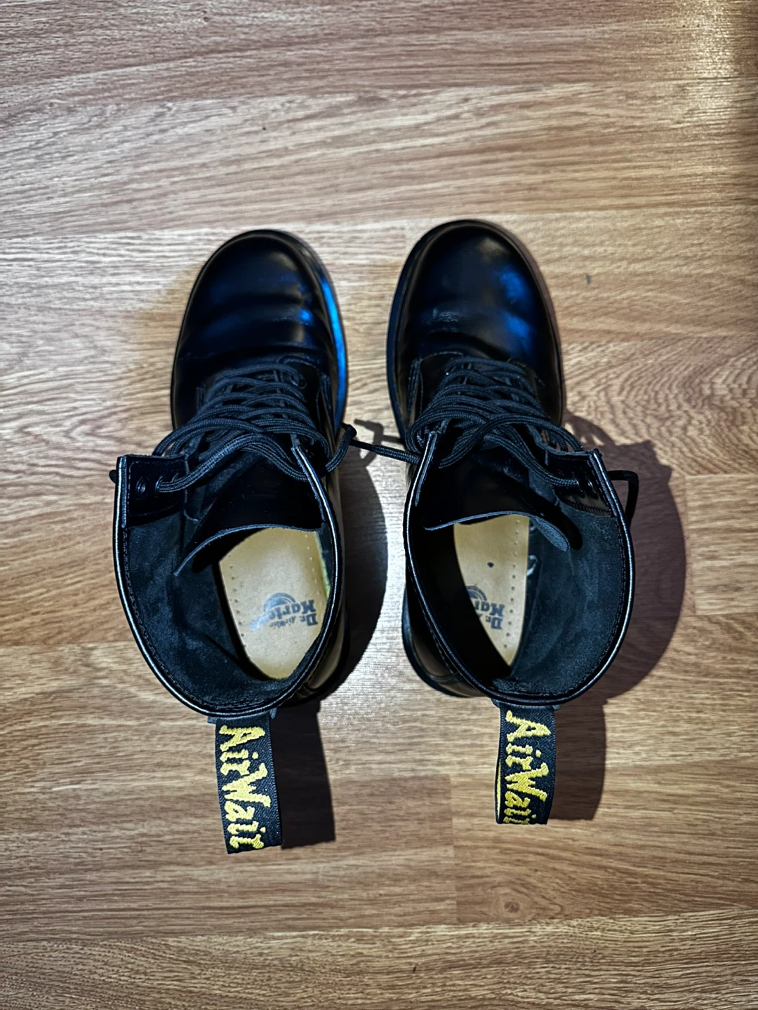 Dr. Martens Black Leather Lace-Up Boots