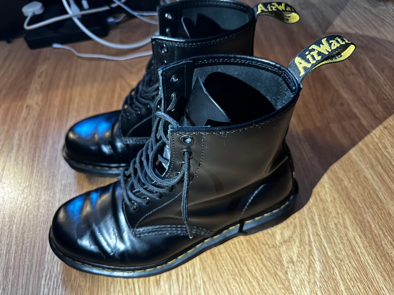 Dr. Martens Black Leather Lace-Up Boots - photo 3