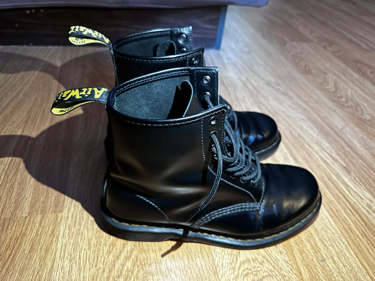 Dr. Martens Black Leather Lace-Up Boots - photo 4