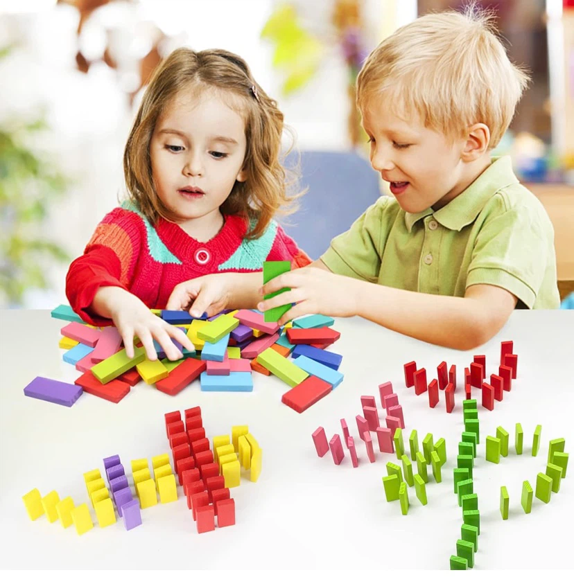 New WOOD CITY 1000 Piece Dominoes Set - photo 2