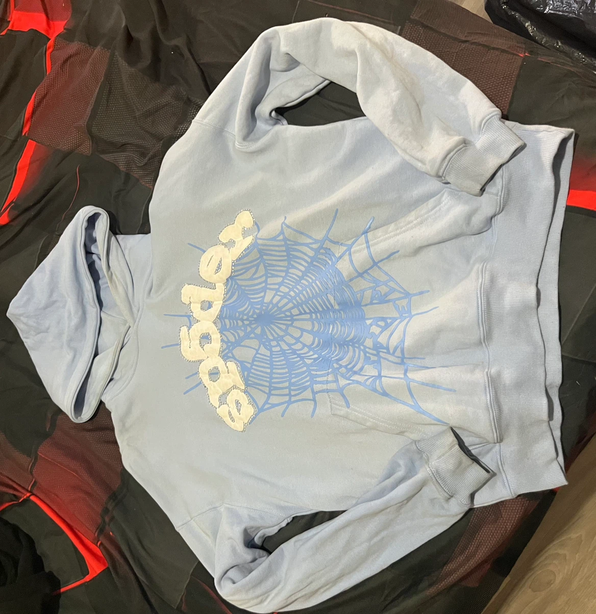 SPIDER Light Blue Hoodie