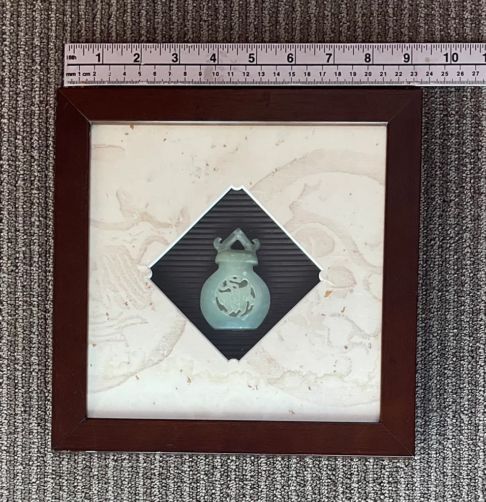 Vintage Chinese Hardstone Carving Shadowbox - Prosperity - photo 2