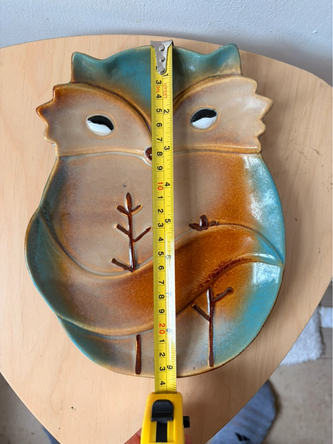 Gibson Owl-Shaped Ceramic Plate trinket - photo 2