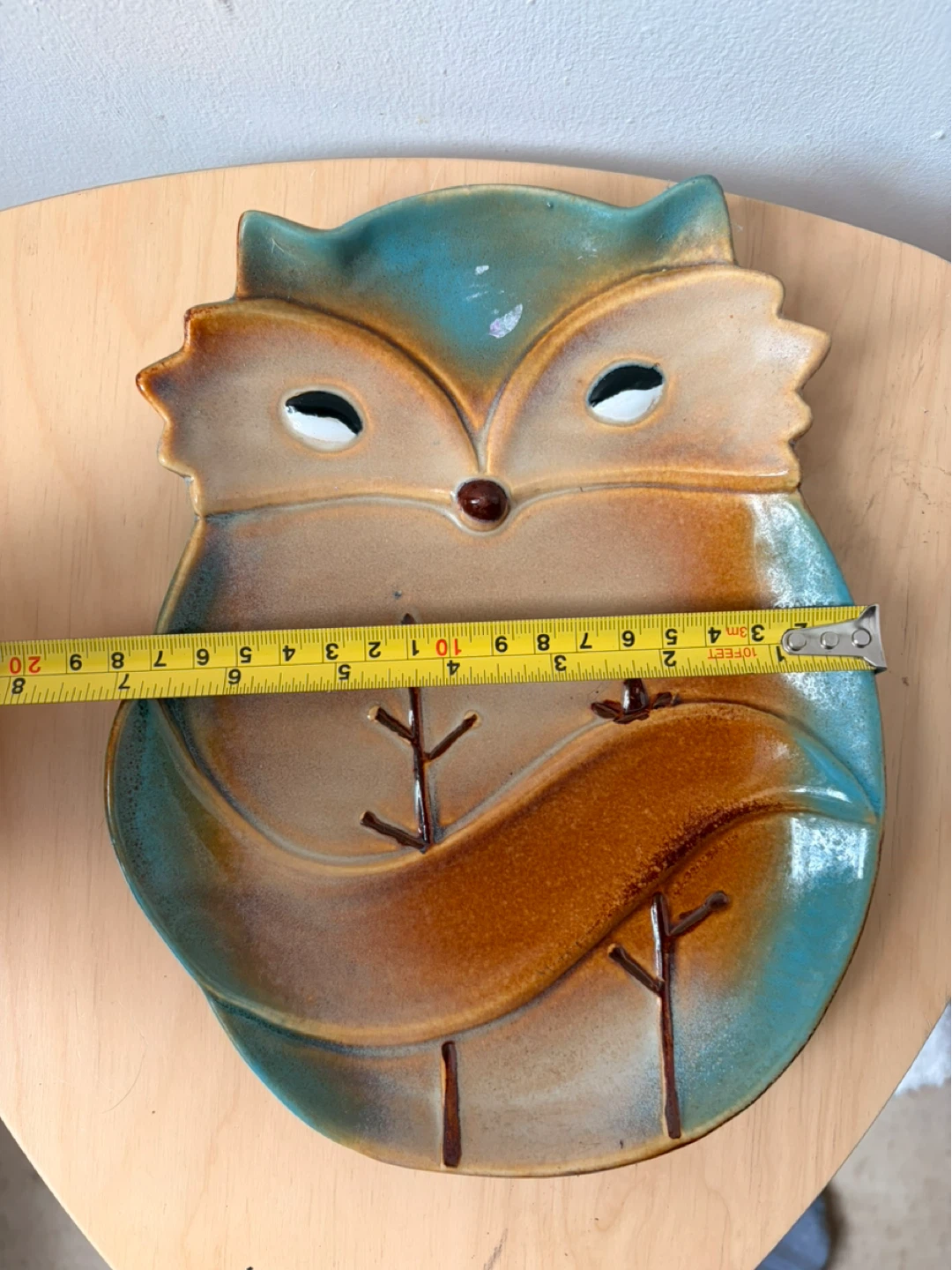Gibson Owl-Shaped Ceramic Plate trinket - photo 3