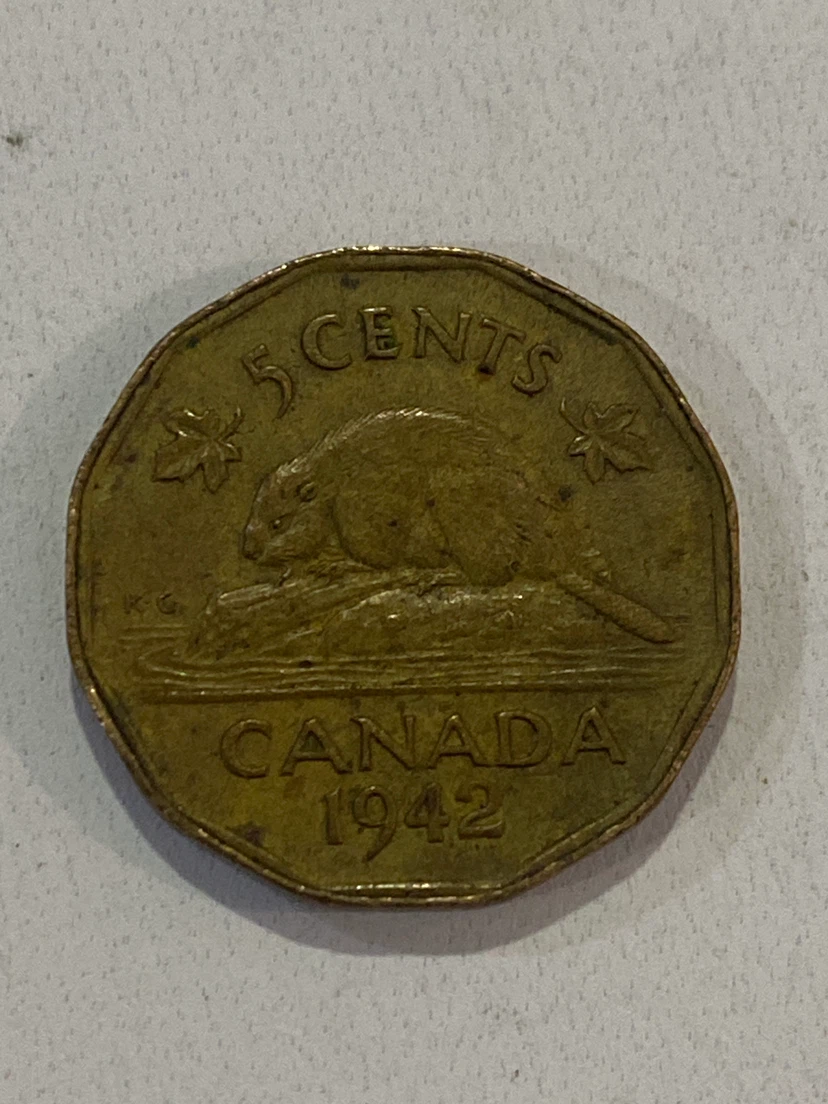 Canada 5 Cents Coin 1942 - photo 2