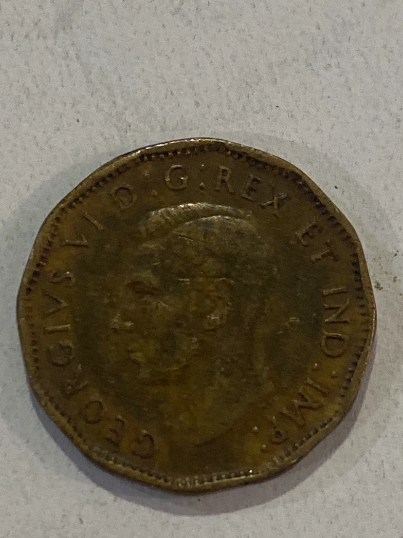 1943 Canada 5 Cent Coin