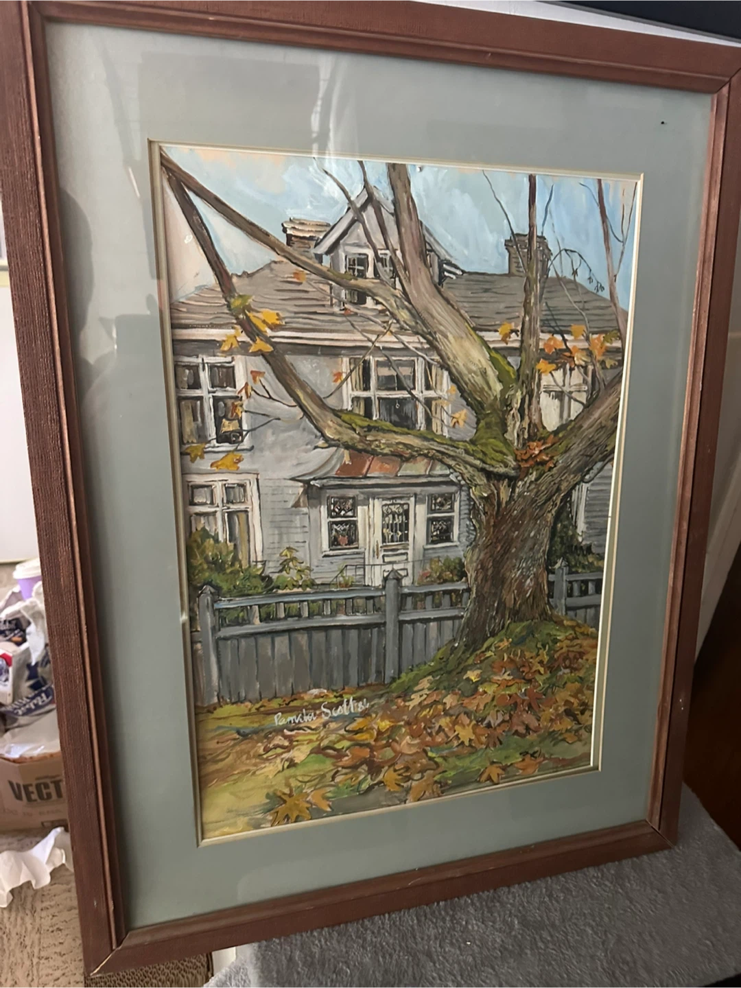 Pamela Scatliff Fine Art Original Autumn House Painting