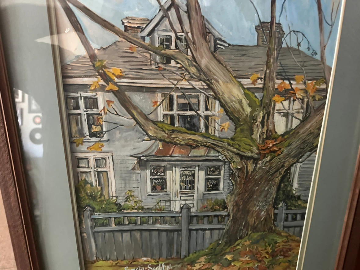 Pamela Scatliff Fine Art Original Autumn House Painting - photo 3