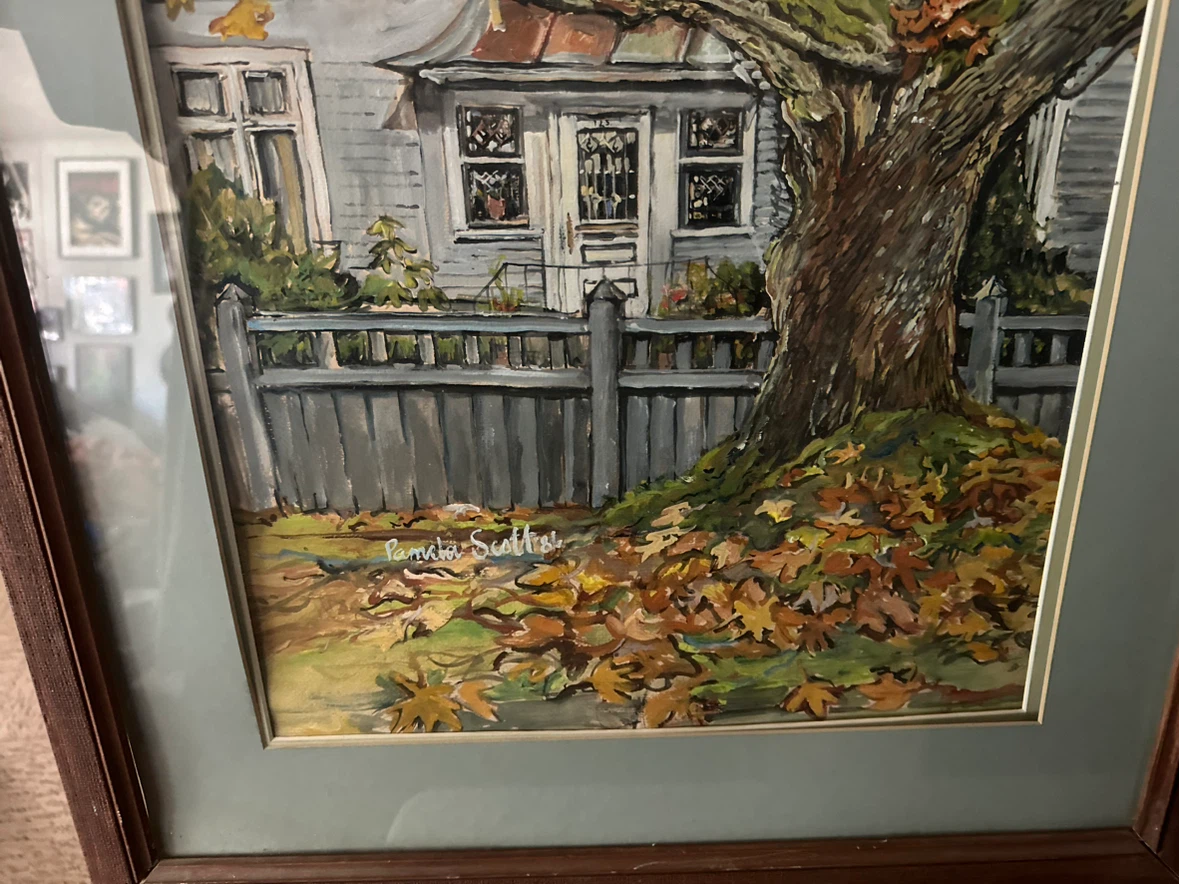 Pamela Scatliff Fine Art Original Autumn House Painting - photo 4