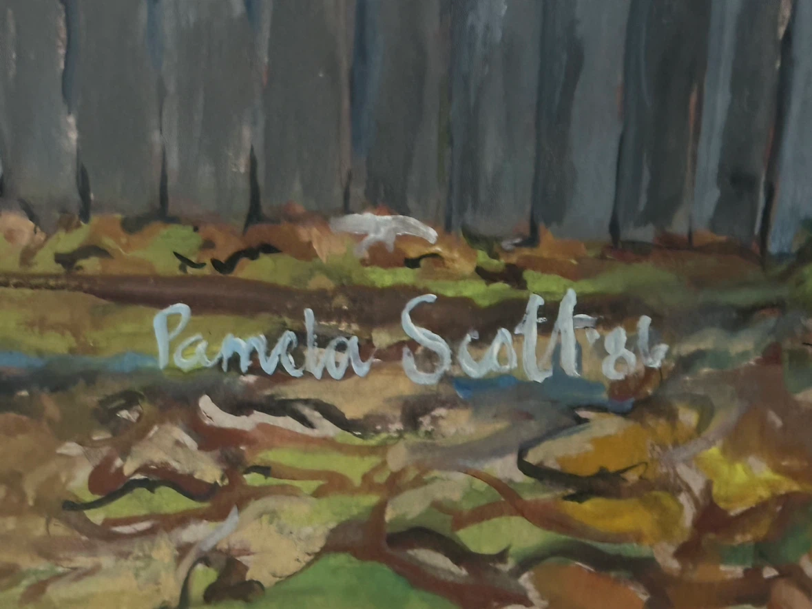 Pamela Scatliff Fine Art Original Autumn House Painting - photo 5