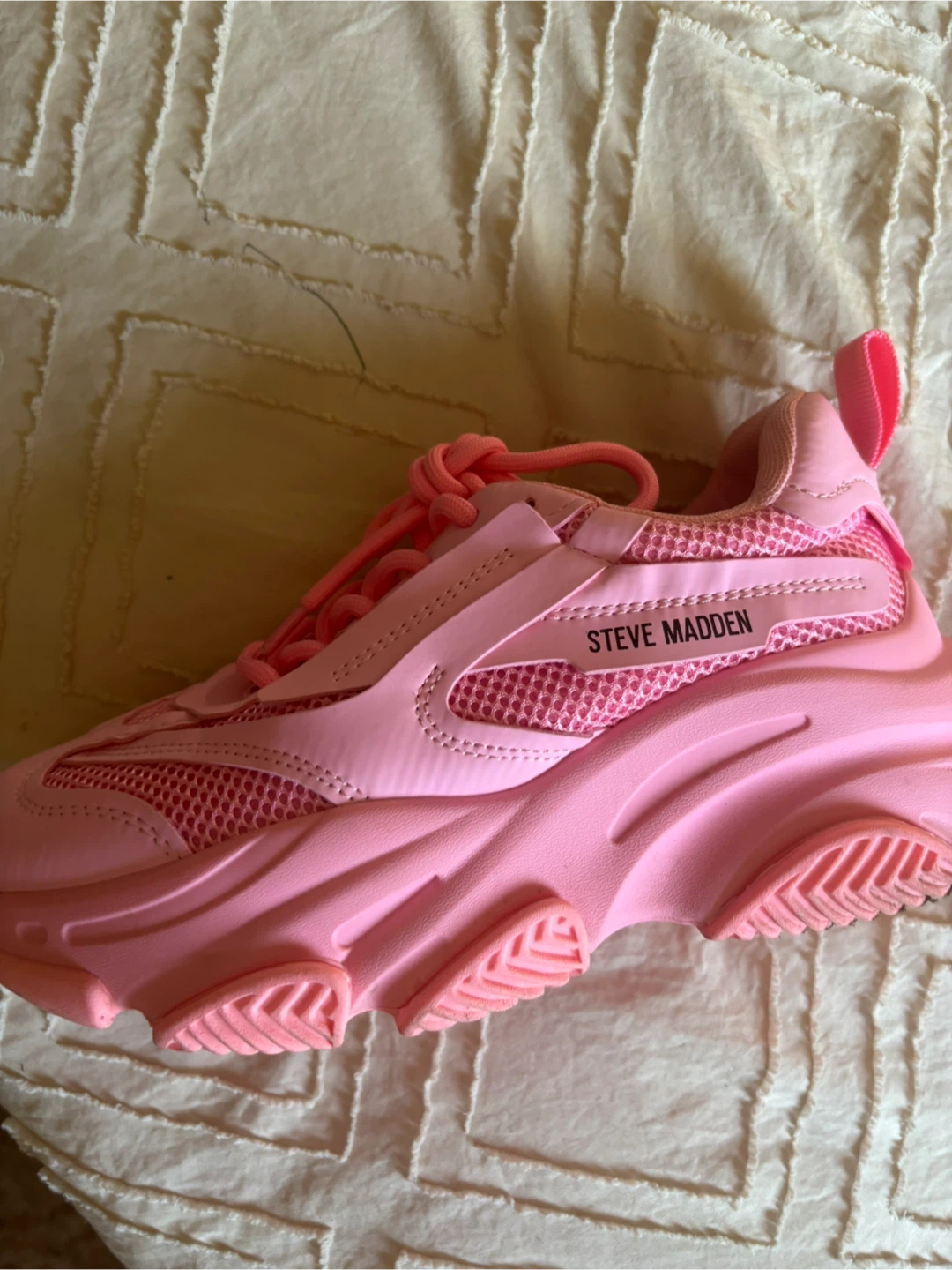 Steve Madden Pink Chunky Sneakers