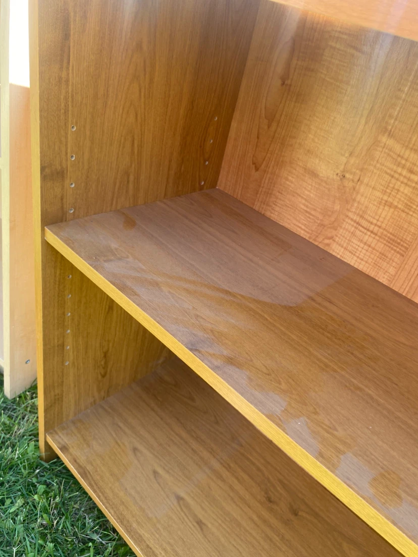 Light Brown Wooden Bookcase - photo 3